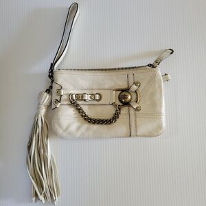 ❤️ 3 for $35 vintage juicy couture wristlet clutch wallet fringe leather